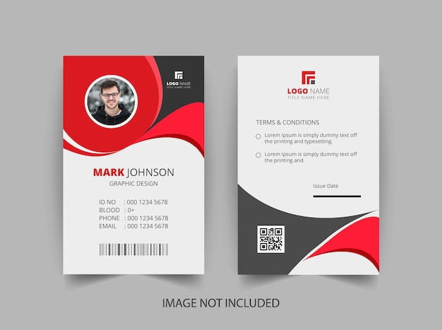 modelo de tarjeta de identificación