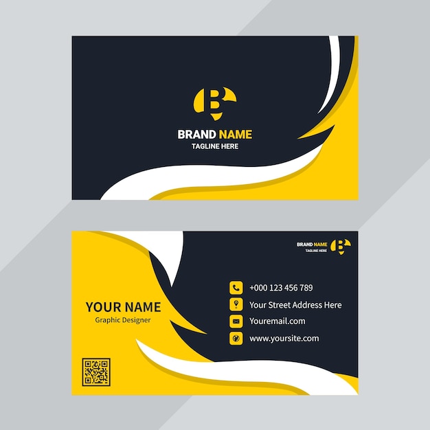 Modelo de tarjeta de visita minimalista y elegante