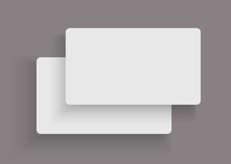 Vector modelo de tarjeta de visita para su plantilla de diseño modelo de carta de crédito en blanco