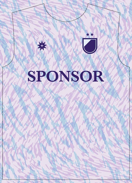 Modelo de textura de línea líquida ondulada púrpura suave para impresión de sublimación de camiseta de fútbol