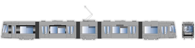 Vector modelo de tranvía