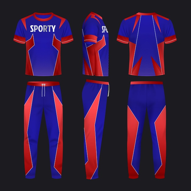 Modelo de uniforme de ropa deportiva