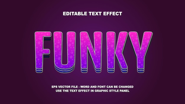 Modelo vectorial 3D de efectos de texto editables y extravagantes