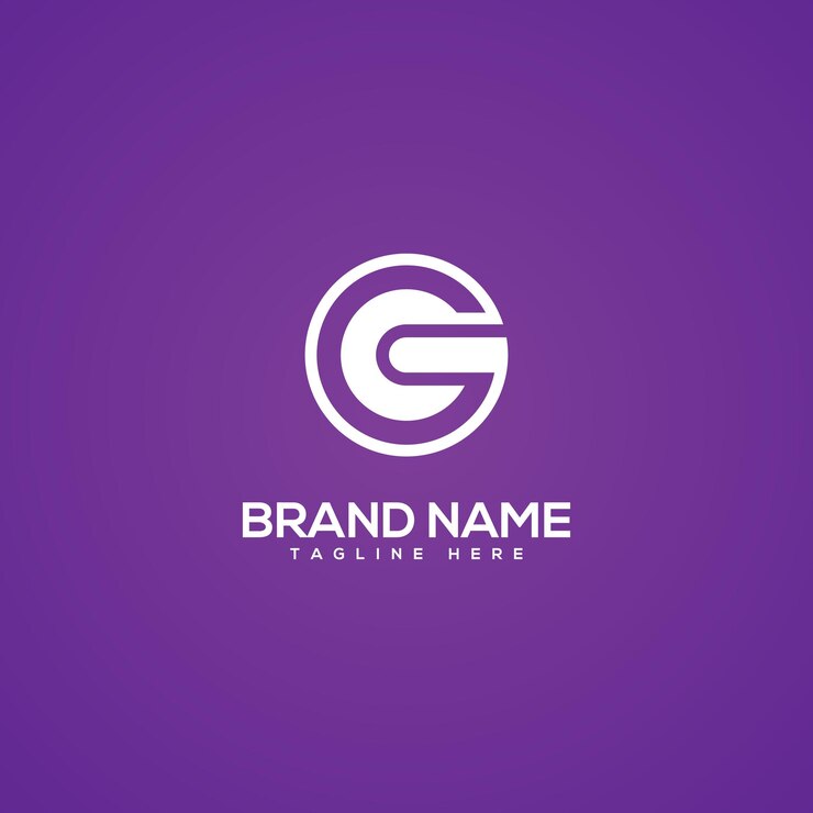 Vector modelo vectorial basado en el logotipo inicial de la letra monograma mínima cg gc