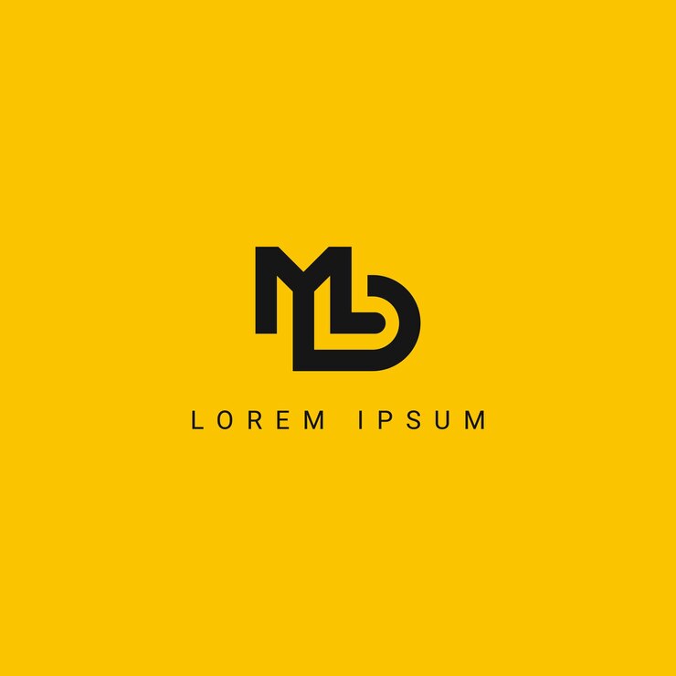 Vector modelo vectorial de diseño de logotipo de negocio de estilo simple de letra md dm