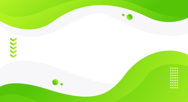 Modelo vectorial de diseño moderno con fondo de gradiente verde