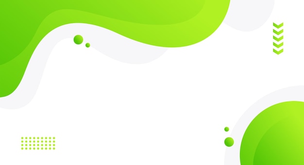 Modelo vectorial de diseño moderno con fondo de gradiente verde