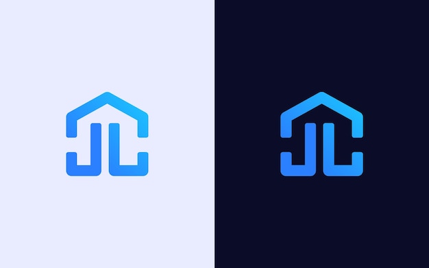 Modelo vectorial de logotipo de casa creativo y minimalista de colores Logotipo de casa moderno