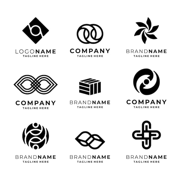 Modelo vectorial de logotipo moderno