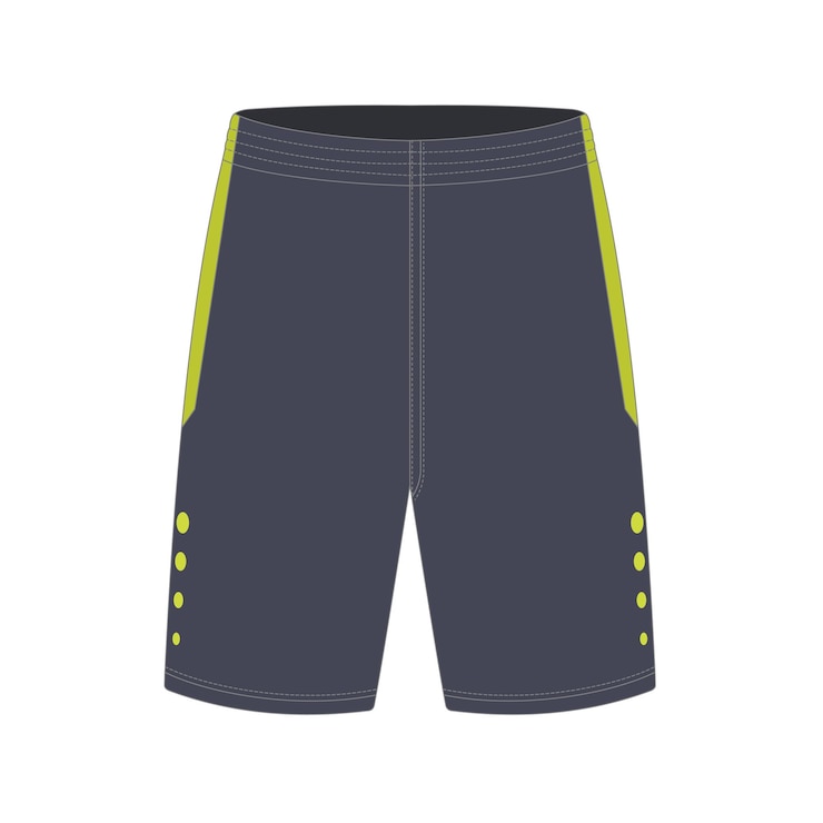 Modelo vectorial de pantalones cortos elegantes grises y verdes
