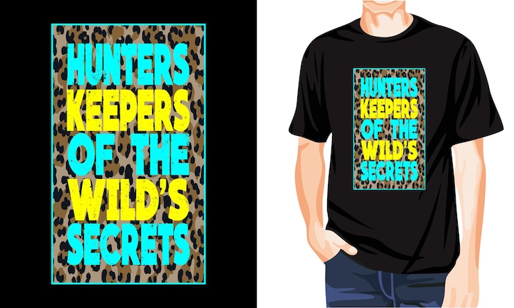 Vector modelos de diseño de camisetas de caza