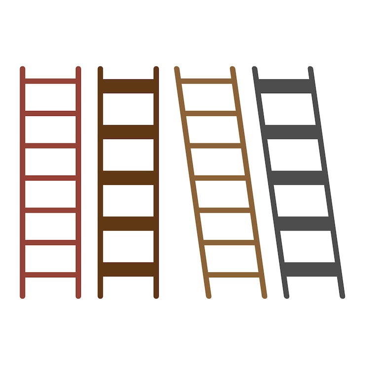 Vector modelos de escaleras de madera