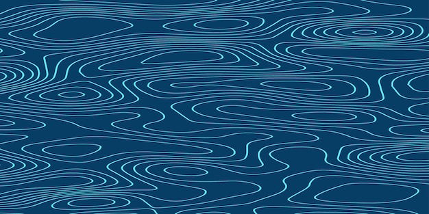 Modelos modernos de mapas topográficos de contorno creativo