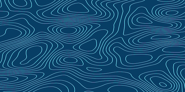 Modelos modernos de mapas topográficos de contorno creativo
