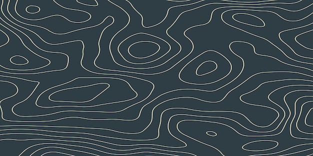Modelos modernos de mapas topográficos de contorno creativo