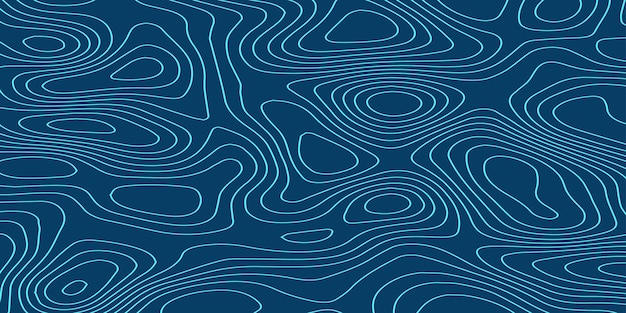 Modelos modernos de mapas topográficos de contorno creativo