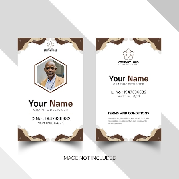 Modelos modernos de tarjetas de nombre y tarjetas de identidad 15