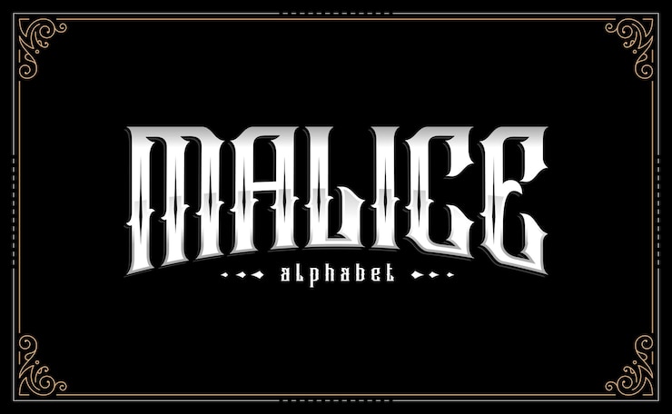 Vector modern gothic bold font tipo de letra fuentes de estilo urbano banda de música marca metal grunge alphabet colle