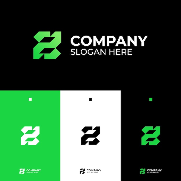 Modern Green Tech Logo for Company Branding