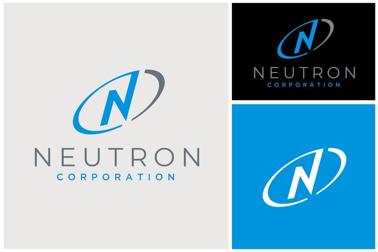Vector modern initial letter n network con diseño de logotipo oval swoosh orbit