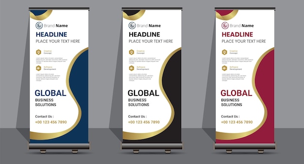 Modern Roll Up Banner