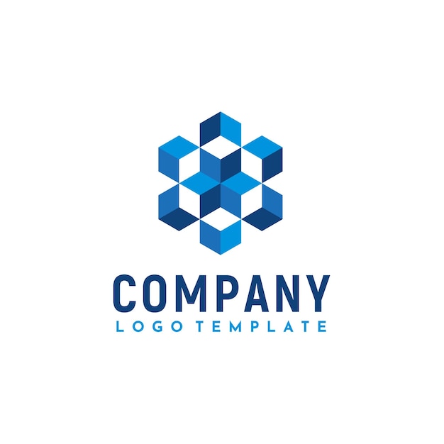 Modern Simple 6 Estrella de seis puntas con diseño de logotipo Low Poly Geometric