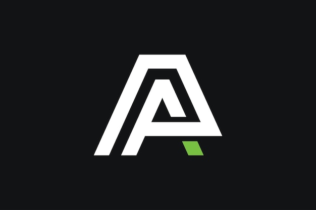 Moderna carta una plantilla de diseño vectorial de logotipo