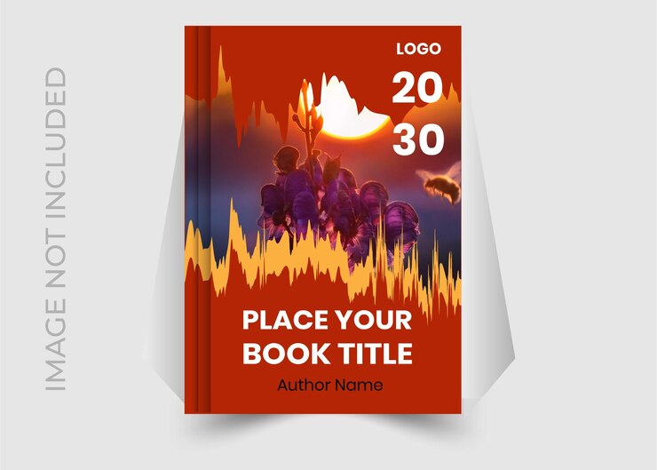 Moderna y creativa plantilla de cubierta de libro con resumen