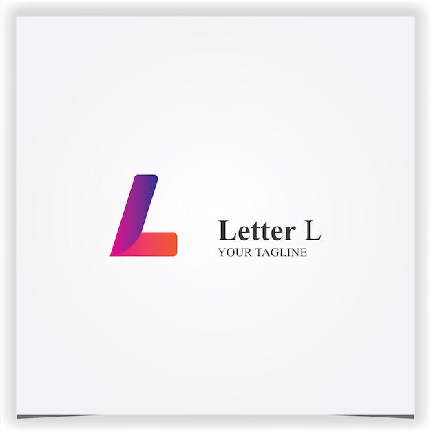 Moderna letra l logo premium elegante plantilla vector eps 10