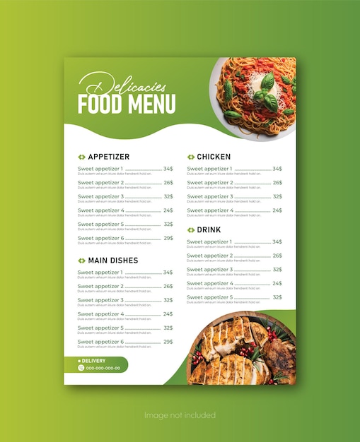 Moderna plantilla para el cartel de un restaurante de desayuno