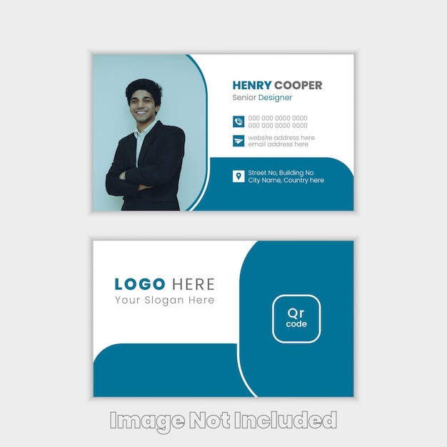 Moderna plantilla de diseño de tarjetas de visita vectorial con concepto de diseño creativo y contenido editable.