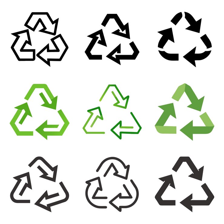 Vector modernas flechas circulares 3d gráfico vectorial de ciclo y flujo