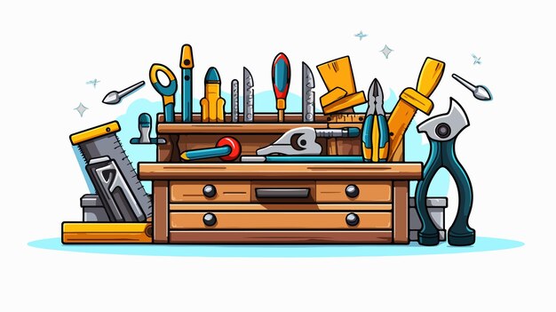 Modernas herramientas de diseño gráfico Ilustración vectorial
