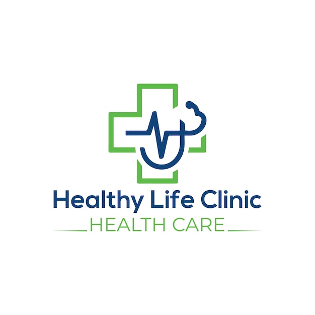 Modernas plantillas de diseño de logotipos de clínicas Iconos de marca de atención médica y bienestar