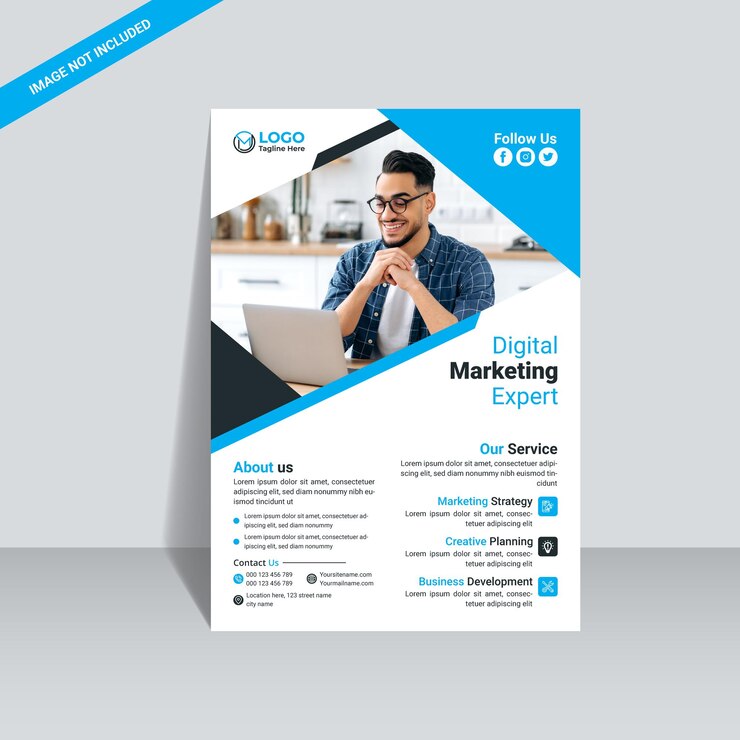 Modernas y profesionales plantillas de diseño de volantes corporativos para la promoción de negocios