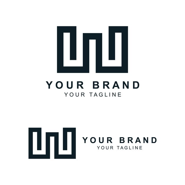 Moderno abstract simple letra W logotipo Logotipo para carta de negocios tarjeta de visita marca y empresa