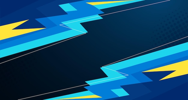 Moderno abstracto azul y amarillo geométrico aguda textura deportiva antecedentes empresariales corporativos