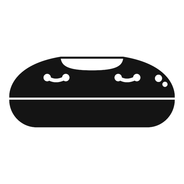 Moderno altavoz inalámbrico que reproduce música icono estilo sencillo
