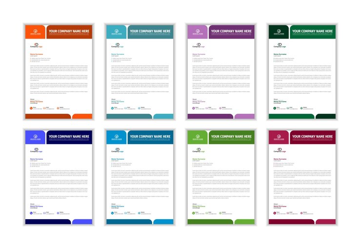 Moderno Amplificador Creativo Título de carta de estilo de negocios limpio Diseño