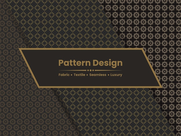 Moderno amplificador de lujo plantilla de diseño de patrón sin costuras