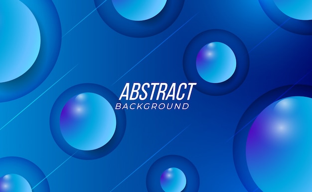 Moderno azul abstracto elegante limpio y fondo degradado de burbujas 3d