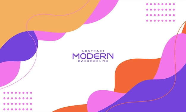 Moderno colorido diferentes formas abstractas