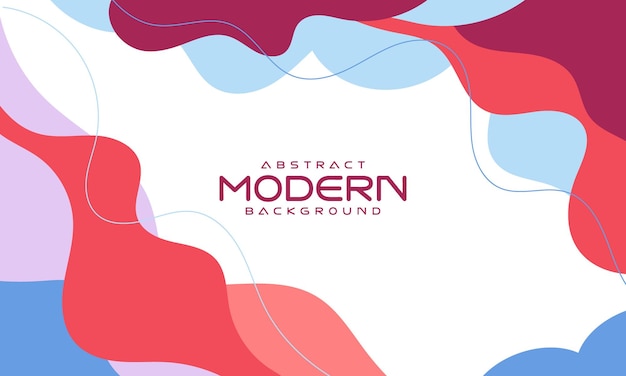 Moderno colorido diferentes formas abstractas