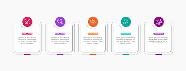 Moderno y colorido modelo de infografía para la presentación