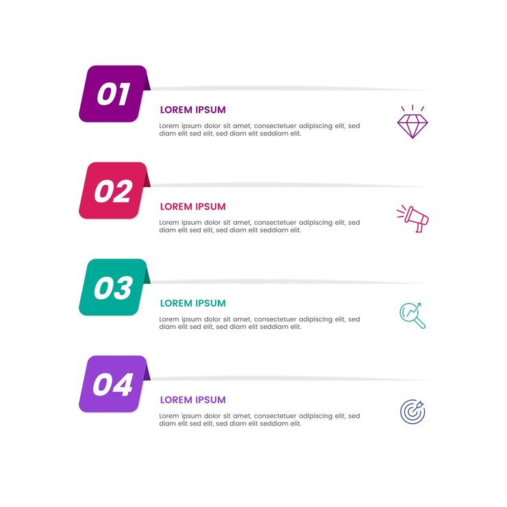 Moderno y colorido modelo de infografía para la presentación
