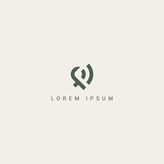 Moderno y creativo concepto de diseño de logotipo inalámbrico con letra F Wi-Fi