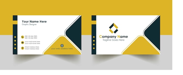 Moderno Creativo Limpio Template de diseño profesional de tarjetas de visita Vector gratuito