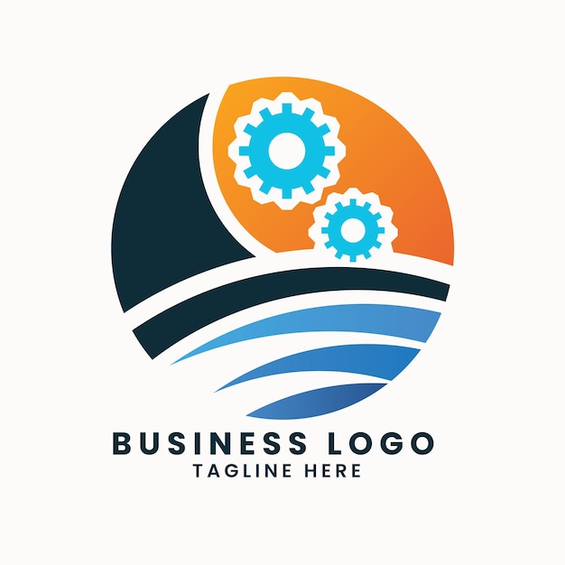 Vector moderno y creativo modelo vectorial de diseño de logotipo de negocio de fábrica de una empresa inmobiliaria abstracta colorida