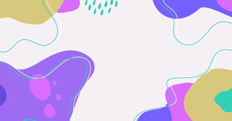 Vector moderno dibujo a mano de moda de varias formas y objetos de garabateo fondo abstracto
