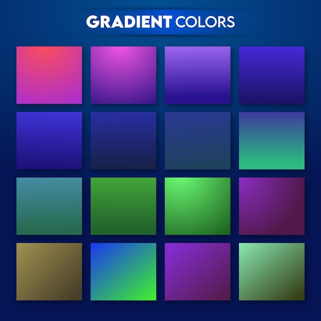 moderno y dinámico Beautiful Gradient Set para sitios web y interfaz de usuario de aplicaciones